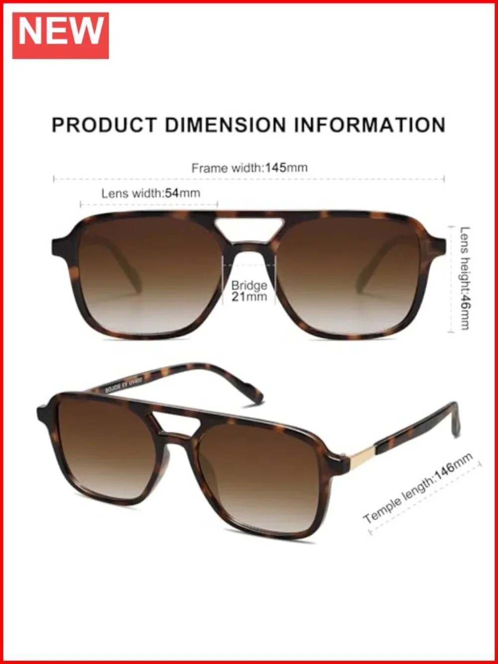 Retro Aviator Sunglasses with UV400 Protection